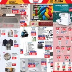 BİM 26 Aralık 2025 Cuma akt&uuml;el kataloğu: Overlok Makinesi, 4K TV, Dikey S&uuml;p&uuml;rge, Şemsiye