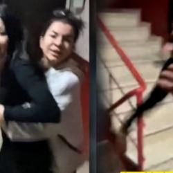 &Ccedil;orlu'da m&uuml;şteri dehşeti! Eve gelen kadın kuryeye tekme tokat saldırdı