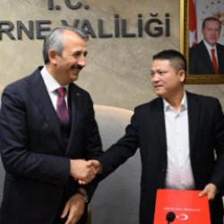 Edirne OSB&rsquo;de &Ccedil;inli firmanın yatırımında 1660 kişi istihdam edilecek