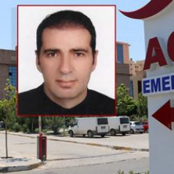 Hastane bah&ccedil;esinde kahreden &ouml;l&uuml;m! Ali &ouml;ğretmen hayatını kaybetti!