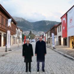 Hatay k&uuml;llerinden doğdu! Erdoğan ve Bah&ccedil;eli tamamlanan projeleri yerinde inceledi