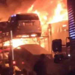 Japonya'da 50 ara&ccedil;lık zincirleme kaza