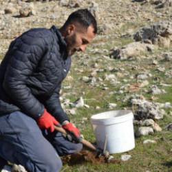 K&uuml;resel ısınmaya dikkat &ccedil;ekti! 2 yılda 20 binden fazla tohum ekip, fidan dikti