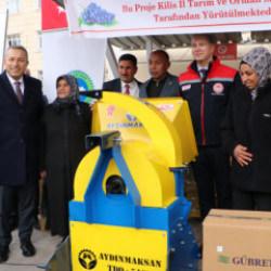 Kilis'te &ccedil;ift&ccedil;ilere makine ve ekipman desteği