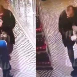 Rusya'da vicdansız adam k&uuml;&ccedil;&uuml;k &ccedil;ocuğu yumrukla yere serdi, adamın sonu ibretlik oldu