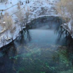 Eksi 30 derecede şaşırtan olay: Kentte her yer dondu, sadece burası donmadı!