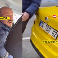 İstanbul'da takside kavga: Kız arkadaşının yanında ağır k&uuml;f&uuml;rler etti