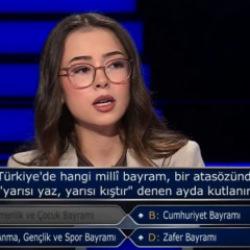 Milyoner'de yarışmacıyı şaşırtan soru: &lsquo;Ben hep yanarım yani Ağustos&rsquo;ta&rsquo;