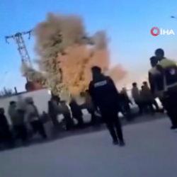 Suriye'de Şeyh Maksud mahallesinden 400 ter&ouml;ristin kovulduğu anlar