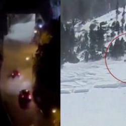 Dalgalar yolu, &ccedil;ığ adamı yuttu! İtalya ve ABD'de korku dolu anlar kamerada