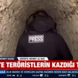 Halep'te YPG'li ter&ouml;ristlerin kazdığı t&uuml;neller ilk kez g&ouml;r&uuml;nt&uuml;lendi