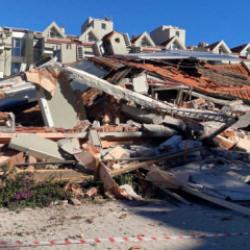  Marmaris'te g&uuml;&ccedil;lendirme &ccedil;alışması yapılan apart otel &ccedil;&ouml;kt&uuml;