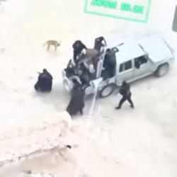 Suriye'deki ter&ouml;ristlerin ka&ccedil;ış g&ouml;r&uuml;nt&uuml;leri