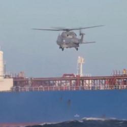 ABD'ye &ouml;zendiler! Fransa'nın Akdeniz&rsquo;de Rus tankerine el koyduğu anlar!