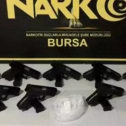 Bursa&rsquo;da 55 gram kokain ele ge&ccedil;irildi; 3 g&ouml;zaltı