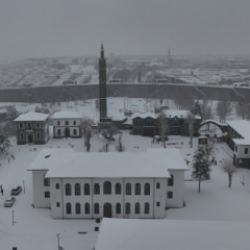 Diyarbakır'da beyaza b&uuml;r&uuml;nen 10 bin yıllık kent dronla g&ouml;r&uuml;nt&uuml;lendi
