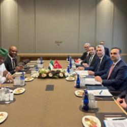 Bakanlar Bolat ve Kacır, Nijerya Sanayi, Ticaret ve Yatırım Devlet Bakanı Enoh ile g&ouml;r&uuml;şt&uuml;