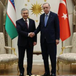 Cumhurbaşkanı Erdoğan ve &Ouml;zbek mevkidaşından &ouml;nemli a&ccedil;ıklamalar