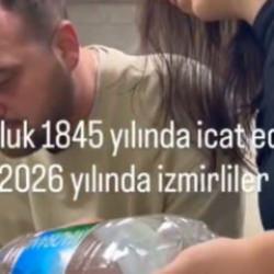 İzmirliler su &ccedil;ilesini b&ouml;yle tiye aldı