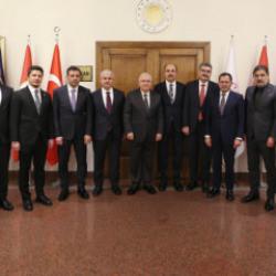 Konya Heyetinden Milli Savunma Bakanı Yaşar G&uuml;ler'e ziyaret