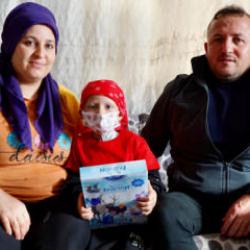 6 Şubat depreminde evleri yıkılan aile, l&ouml;semiyle sarsıldı