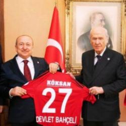 Burak Yılmaz'dan Devlet Bah&ccedil;eli'ye ziyaret