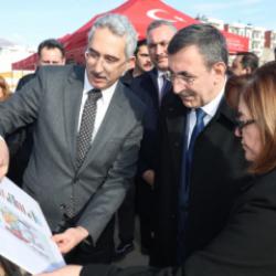 Cumhurbaşkanı Yardımcısı Cevdet Yılmaz, Deprem Anma M&uuml;zesi proje alanını ziyaret etti