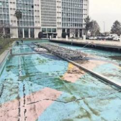 İBB, 15 Temmuz'da destanın simgesi olan havuzu &ccedil;amura boğdu