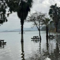 K&ouml;yceğiz'de 2 bin yıllık kaplıcalar sular altında kaldı
