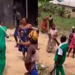 Kamerun'da dayak&ccedil;ı koca kadınların gazabına uğradı