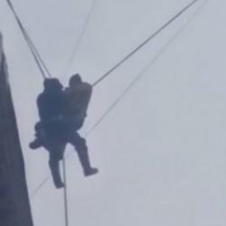 Rusya&rsquo;da mucize kurtuluş kamerada!