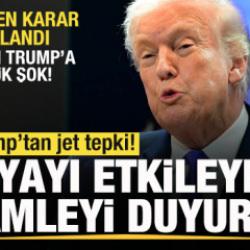 Son dakika: ABD'den Trump'a b&uuml;y&uuml;k şok! Jet a&ccedil;ıklama! D&uuml;nyayı etkileyecek hamleyi duyurdu