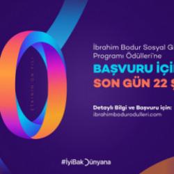 İbrahim Bodur Sosyal Girişimcilik &Ouml;d&uuml;lleri&rsquo;ne başvuru i&ccedil;in son g&uuml;n 22 Şubat!