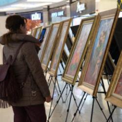 Konya B&uuml;y&uuml;kşehir Belediyesi Konya'daki Gazzeli &ccedil;ocukların resimlerinden sergi a&ccedil;tı