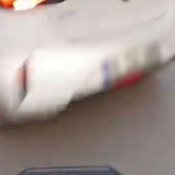 Motosikletin otomobile &ccedil;arptığı kaza kask kamerasında