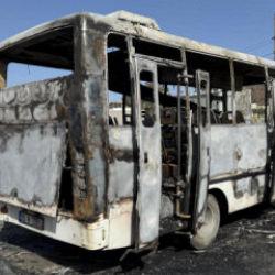 Park halindeki midib&uuml;ste yangın faciası: 16 yaşındaki &ccedil;ocuk &ouml;ld&uuml;