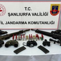Şanlıurfa'da silah ka&ccedil;ak&ccedil;ılarına darbe!