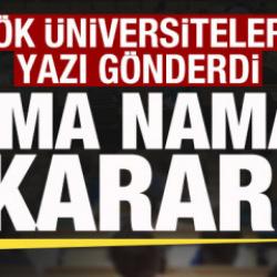 Y&Ouml;K'ten &uuml;niversitelere genelge! Cuma namazı kararı