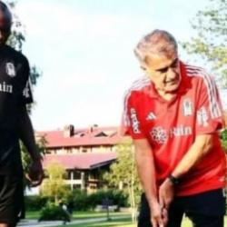 Aboubakar'dan Şenol G&uuml;neş'e teşekk&uuml;r! Paylaştığı kare g&uuml;ndem oldu