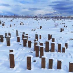 Ahlat&rsquo;ta kartpostallık manzaralar: Tarihi mekanlar beyaza b&uuml;r&uuml;nd&uuml;