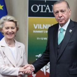 Cumhurbaşkanı Erdoğan, AB Komisyonu Başkanı Leyen ile g&ouml;r&uuml;şt&uuml;