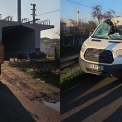 Korkun&ccedil; kaza: Beton y&uuml;kl&uuml; tıra saplandı! 1 &ouml;l&uuml;