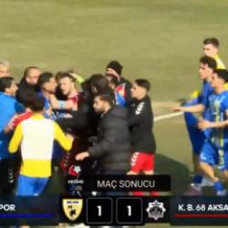 TFF 2. Lig'de ma&ccedil; sonu arbede! 1-1 sonrası ortalık bir anda karıştı