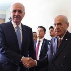 Son Dakika: TBMM Başkanı Kurtulmuş Bah&ccedil;eli'yi ziyaret etti
