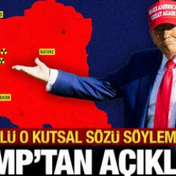 Trump'tan son dakika İran a&ccedil;ıklaması: İran bir t&uuml;rl&uuml; o kutsal c&uuml;mleyi s&ouml;yleyemiyor