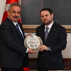 T&uuml;rkiye Basın Federasyonu&rsquo;ndan Bakan G&uuml;rlek&rsquo;e ziyaret