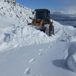 Yoğun kar 77 yolu ulaşıma kapattı
