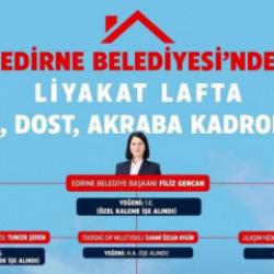 Belediye'de &ccedil;alışmadık akrabası kalmadı! Edirne Belediye'sinde işe alım usuls&uuml;zl&uuml;ğ&uuml;