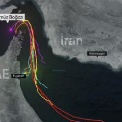 H&uuml;rm&uuml;z Boğazı'nda trafik durdu! Rota değişti! B&uuml;y&uuml;k artış