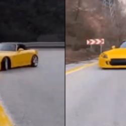 Bursa'da aracıyla drift atan s&uuml;r&uuml;c&uuml;ye 140 bin lira ceza